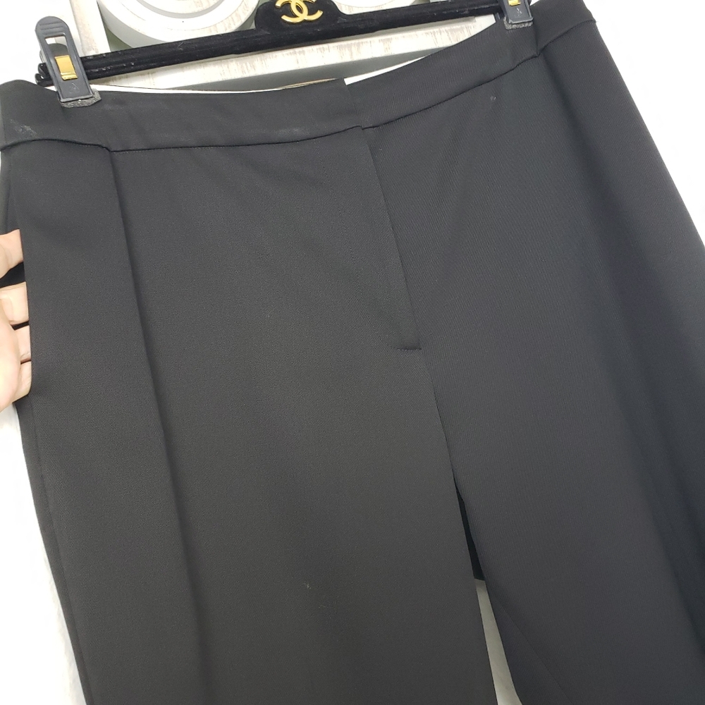 Oscar de la Renta Black Tapered Leg with Pockets Normcore Classic Academia 10